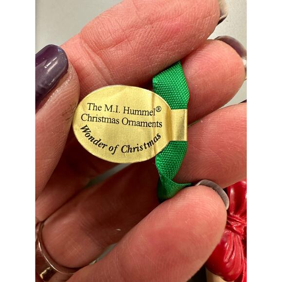 MJ Hummel Wonder of Christmas Bell Shaped Ornament Holiday‎ Danbury Mint Kids - Picture 5 of 5